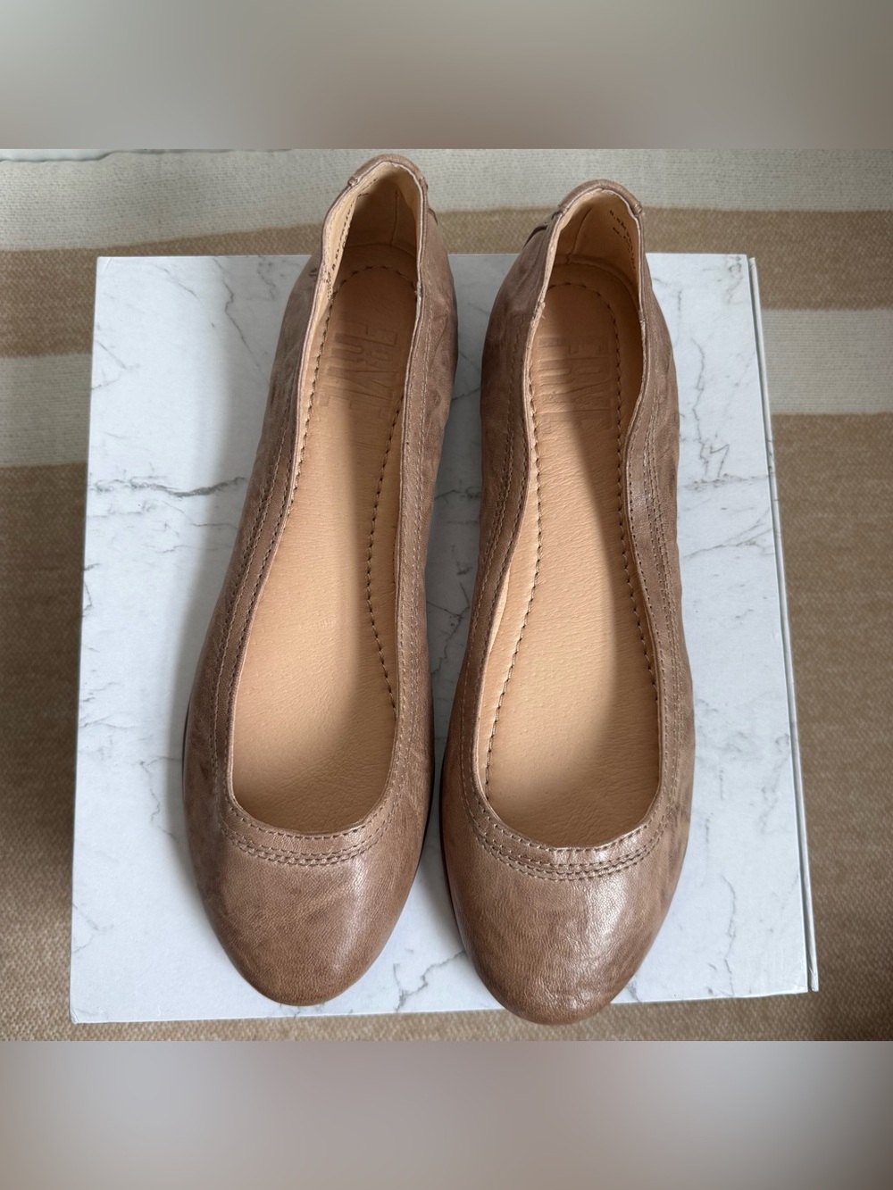 Frye Carson Classic Women's Leather Ballet Flats size 8.5
